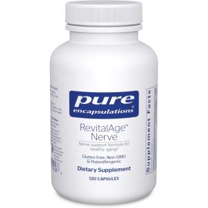 Pure Encapsulations Revita-Age Nerve | Hypoallergenic Supplement for Enhanced Cardiovascular, Metabolic and Neurocognitive Support | 120 Capsules(Standard Packaging)