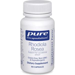 Pure Encapsulations Rhodiola Rosea – for Occasional Stress, Endurance & Fatigue Relief* – with Adaptogens – Gluten Free & Vegan – 180 Capsules(90 Count (Pack of 1))