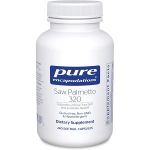 Pure Encapsulations Saw Palmetto 320 – Fatty Acids & Other Essential Nutrients to Support Metabolism & Urinary Function – with Saw Palmetto Extract – 240 Softgel Capsules(240 Count (Pack of 1))