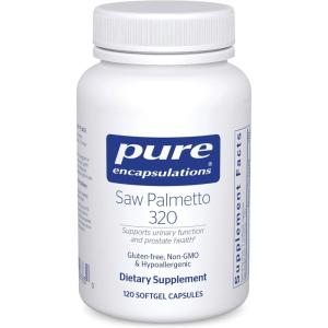 Pure Encapsulations Saw Palmetto 320 – Fatty Acids & Other Essential Nutrients to Support Metabolism & Urinary Function – with Saw Palmetto Extract – 240 Softgel Capsules(120 Count (Pack of 1))