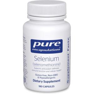 Pure Encapsulations Selenium – 200 mcg – for Healthy Cellular Function, Immune System & Antioxidant Defenses – Mineral Supplement – Vegan & Gluten Free – 60 Capsules(180 Count (Pack of 1))