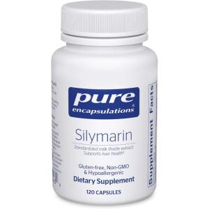 Pure Encapsulations Silymarin – 250 mg Milk Thistle Per Capsule – Liver Health Support – Antioxidants Supplement – Non-GMO & Vegan – 120 Capsules(120 Count (Pack of 1))