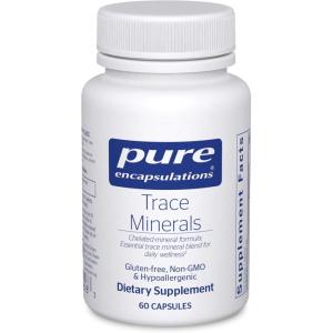 Pure Encapsulations Trace Minerals – Multimineral Supplement – Mineral Supplement – Supports Metabolism & Cellular Function* – Gluten Free & Vegan – 60 Capsules