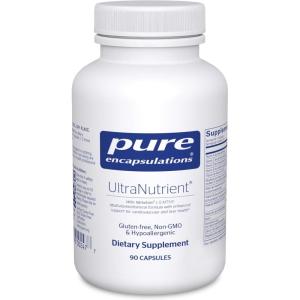 Pure Encapsulations UltraNutrient – Minerals & Multivitamins – Supports Liver & Heart Health* – Supplement for Antioxidants – with Vitamin C, CoQ10 & More – Gluten Free – 360 Capsules(90 Count (Pack of 1))