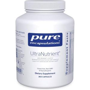 Pure Encapsulations UltraNutrient – Minerals & Multivitamins – Supports Liver & Heart Health* – Supplement for Antioxidants – with Vitamin C, CoQ10 & More – Gluten Free – 360 Capsules(360 Count (Pack of 1))