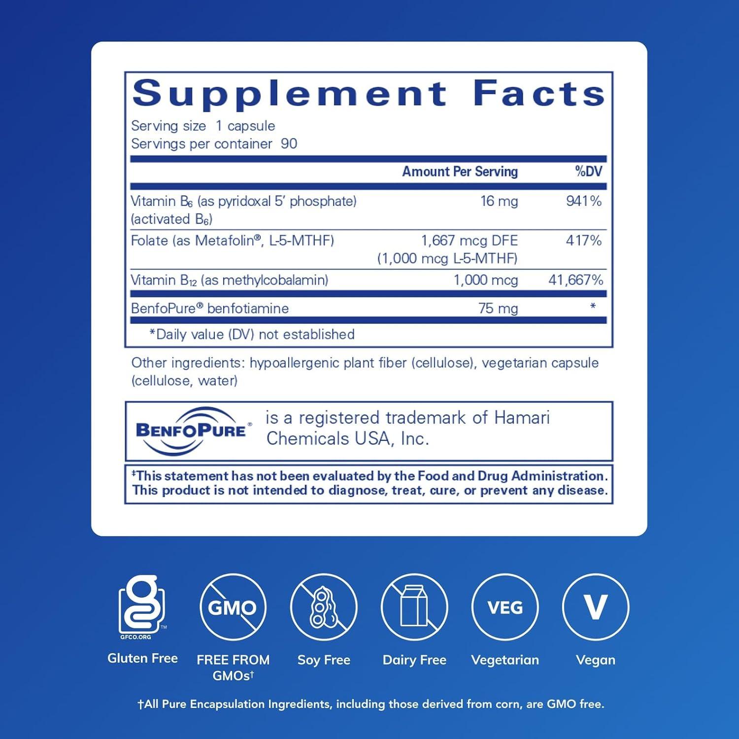 image:imagePure Encapsulations MethylAssist 90s B Vitamin Complex Methylation Support Heart Health amp Brain Health NonGMO amp Gluten Free 90 Capsules