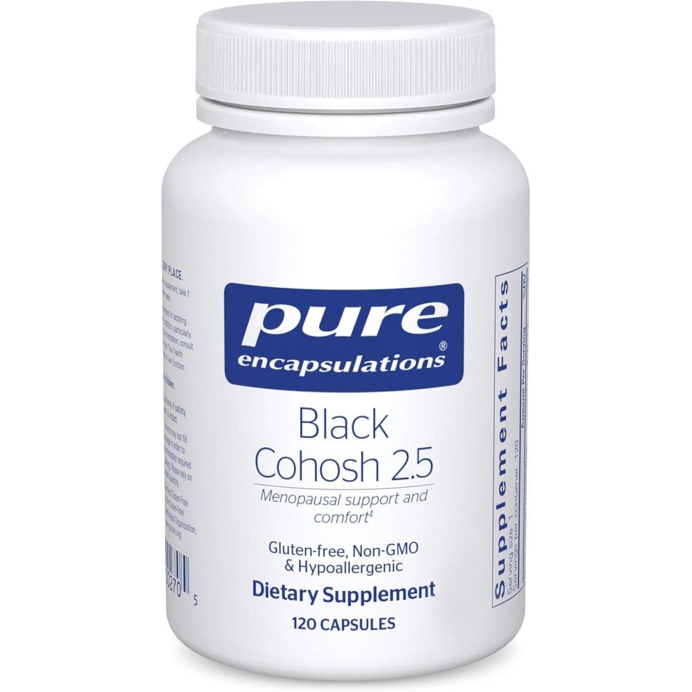 image:imagePure Encapsulations Black Cohosh 25 Hypoallergenic Supplement to Offer Support During Menopause 120 Capsules120 Count Pack of 1