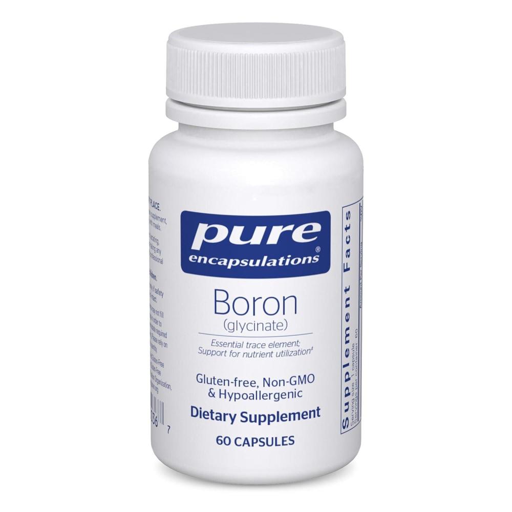 image:imagePure Encapsulations Boron Glycinate Supplement for Hormone Balance Bone Strength and Health Connective Tissue and Nutrient Metabolism 60 Capsules