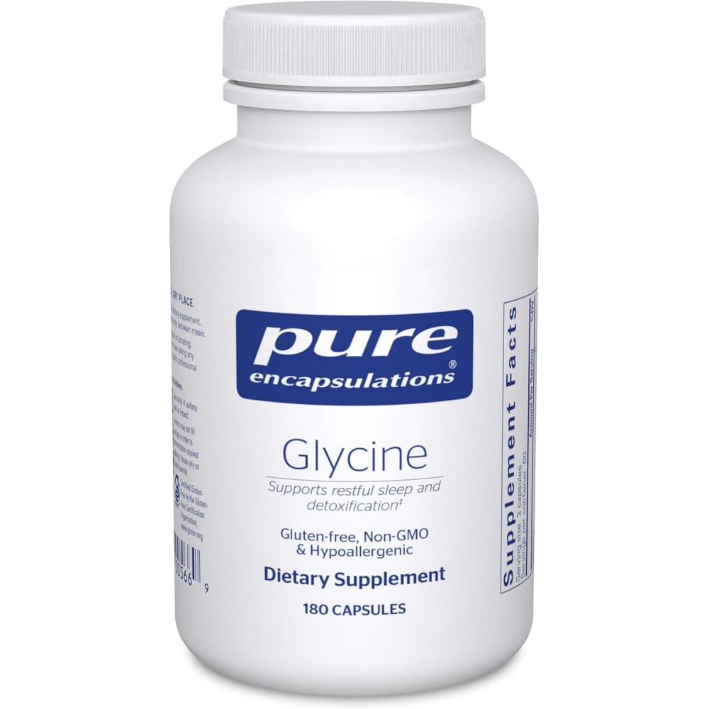 image:imagePure Encapsulations Glycine Supports Restful Sleep amp Liver Detox Liver Supplement Vegan amp GlutenFree 180 Capsules180 Count Pack of 1