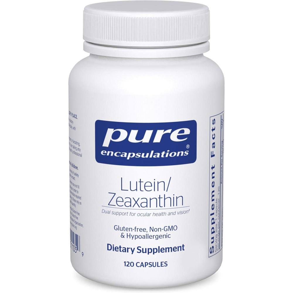 image:imagePure Encapsulations Lutein amp Zeaxanthin Supports Overall Vision Maintains Macular Pigment amp Eye Health Antioxidant Support VeganFriendly amp NonGMO 120 Capsules120 Count Pack of 1