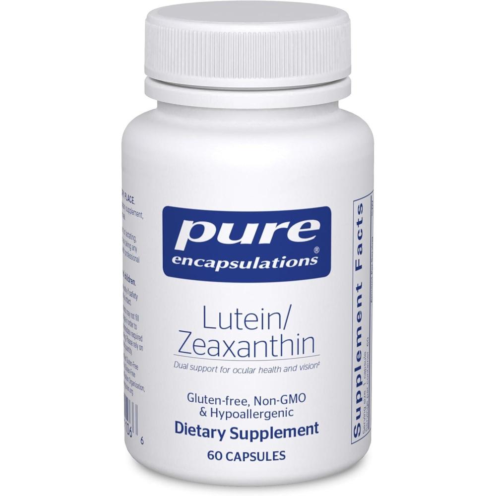 image:imagePure Encapsulations Lutein amp Zeaxanthin Supports Overall Vision Maintains Macular Pigment amp Eye Health Antioxidant Support VeganFriendly amp NonGMO 120 Capsules60 Count Pack of 1