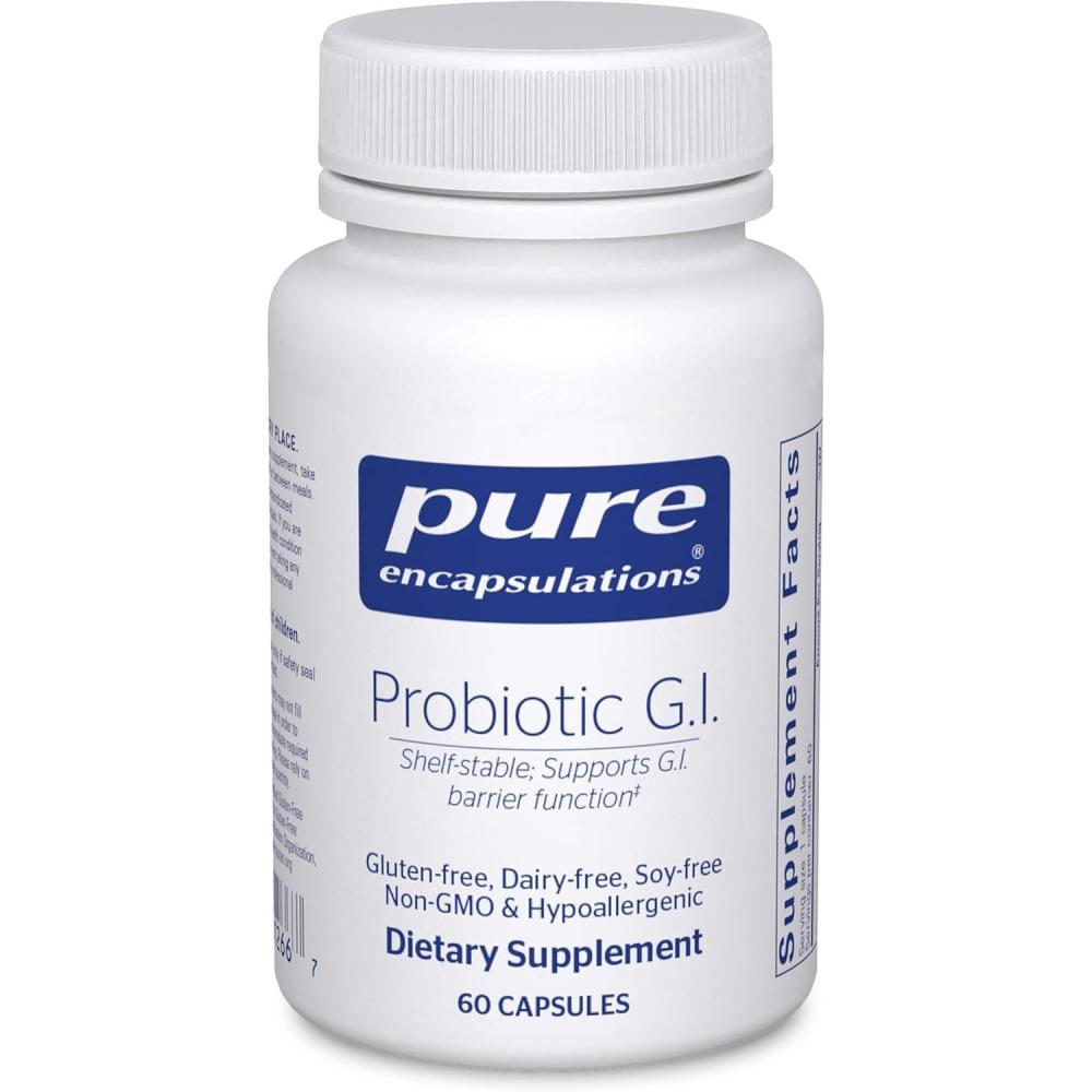 image:imagePure Encapsulations Probiotic GI Shelf Stable Probiotic for Intestinal Health amp Gastrointestinal Support with Lactobacillus amp Bifidobacterium 30 Capsules60 Count Pack of 1