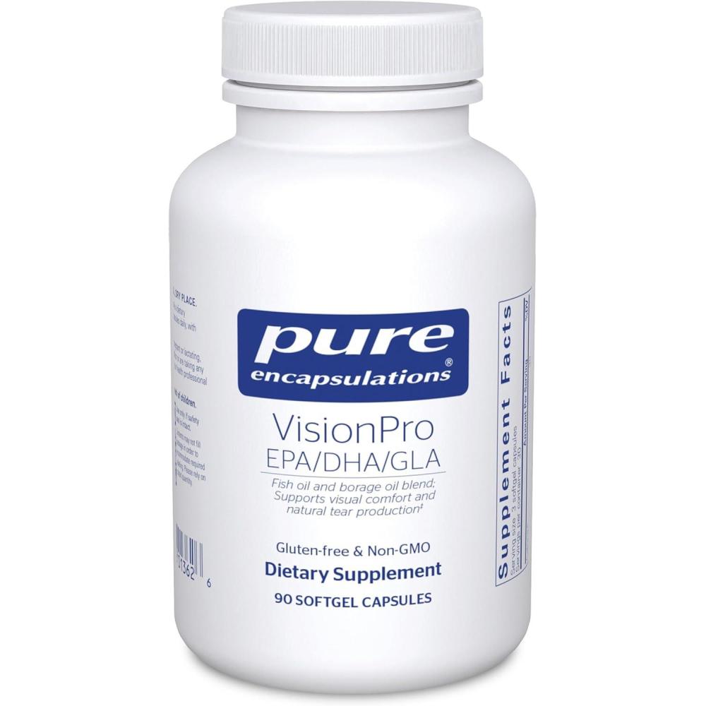 image:imagePure Encapsulations VisionPro EPADHAGLA Supports Natural Tear Production and Retention of Eye Moisture 180 Softgel Capsules90 Count Pack of 1