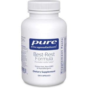 Pure Encapsulations Best-Rest Formula – Supports Restful Sleep – for Relaxation – Restful Sleep Supplement – Non-GMO & Vegan – 60 Capsules(120 Count (Pack of 1))