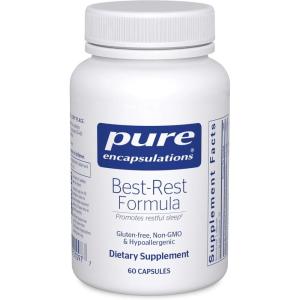 Pure Encapsulations Best-Rest Formula – Supports Restful Sleep – for Relaxation – Restful Sleep Supplement – Non-GMO & Vegan – 60 Capsules(60 Count (Pack of 1))