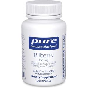 Pure Encapsulations Bilberry 160 mg | Supplement to Support Strength and Function of Visual and Vascular Systems* | 120 Capsules(120 Count (Pack of 1))
