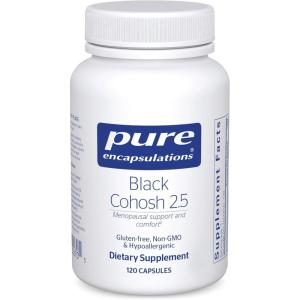 Pure Encapsulations Black Cohosh 2.5 | Hypoallergenic Supplement to Offer Support During Menopause* | 120 Capsules(120 Count (Pack of 1))