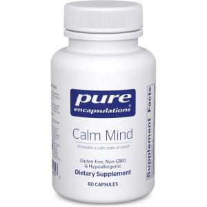 Pure Encapsulations Calm Mind – Calming Supplement – Saffron Extract & Theracurmin Supplement – Supports a Calm Mindset – Gluten-Free, Non-GMO & Hypoallergenic – 60 Capsules (60 Servings)