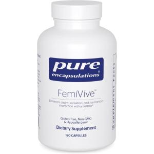 Pure Encapsulations FemiVive – Ashwagandha for Women – Dietary Supplement to Aid Women’s Pleasure – Gluten Free & Non-GMO – 120 Capsules