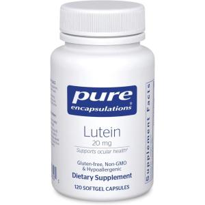 Pure Encapsulations Lutein 20 mg | Hypoallergenic Antioxidant Support for Healthy Visual Function | 120 Softgel Capsules(120 Count (Pack of 1))