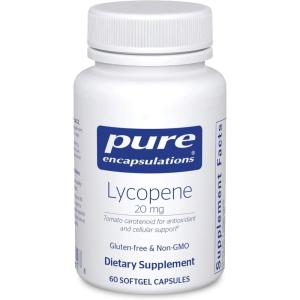 Pure Encapsulations Lycopene 20 mg | Dietary Supplement for Cellular and Macular Support | 120 Softgel Capsules(60 Count (Pack of 1))