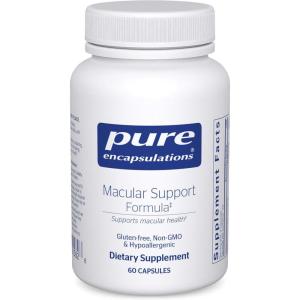 Pure Encapsulations Macular Support Formula | Hypoallergenic Supplement with Enhanced Antioxidant Formula for Healthy Eyes* | 60 Capsules(60 Count (Pack of 1))