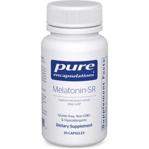 Pure Encapsulations Melatonin-SR – Extended Release Melatonin – Supports Restful Sleep* – Sleep Supplement – Gluten Free & Vegan – 60 Capsules(30 Count (Pack of 1))