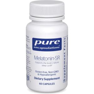 Pure Encapsulations Melatonin-SR – Extended Release Melatonin – Supports Restful Sleep* – Sleep Supplement – Gluten Free & Vegan – 60 Capsules(60 Count (Pack of 1))