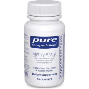 Pure Encapsulations MethylAssist 90’s – B Vitamin Complex – Methylation Support* – Heart Health & Brain Health – Non-GMO & Gluten Free – 90 Capsules