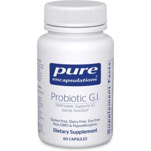 Pure Encapsulations Probiotic G.I. – Shelf Stable Probiotic for Intestinal Health & Gastrointestinal Support – with Lactobacillus & Bifidobacterium – 30 Capsules(60 Count (Pack of 1))