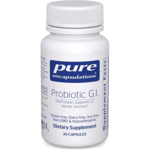 Pure Encapsulations Probiotic G.I. – Shelf Stable Probiotic for Intestinal Health & Gastrointestinal Support – with Lactobacillus & Bifidobacterium – 30 Capsules(30 Count (Pack of 1))