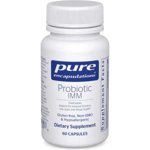 Pure Encapsulations Probiotic IMM | Shelf Stable Probiotic Blend to Support Immune Function and Maintain Eye, Nose and Throat Health* | 60 Capsules(Standard Packaging)