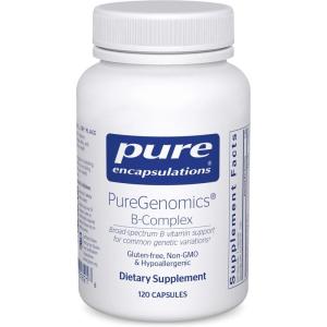 Pure Encapsulations PureGenomics B-Complex – Broad Spectrum B Vitamin Support for Genetic Expression, Cellular Function, Hormone Production & Energy Metabolism* – with Vitamin B12 & B6-120 Capsules