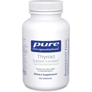 Pure Encapsulations Thyroid Support Complex – Supports Thyroid Health* – Antioxidant Infusion – with Ashwagandha & Iodine – Non-GMO & Vegetarian – 120 Capsules(120 Count (Pack of 1))