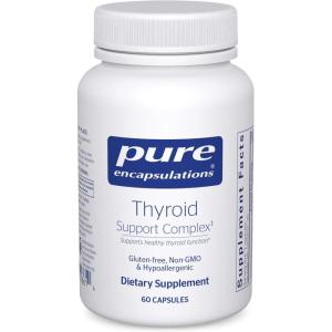 Pure Encapsulations Thyroid Support Complex – Supports Thyroid Health* – Antioxidant Infusion – with Ashwagandha & Iodine – Non-GMO & Vegetarian – 120 Capsules(60 Count (Pack of 1))