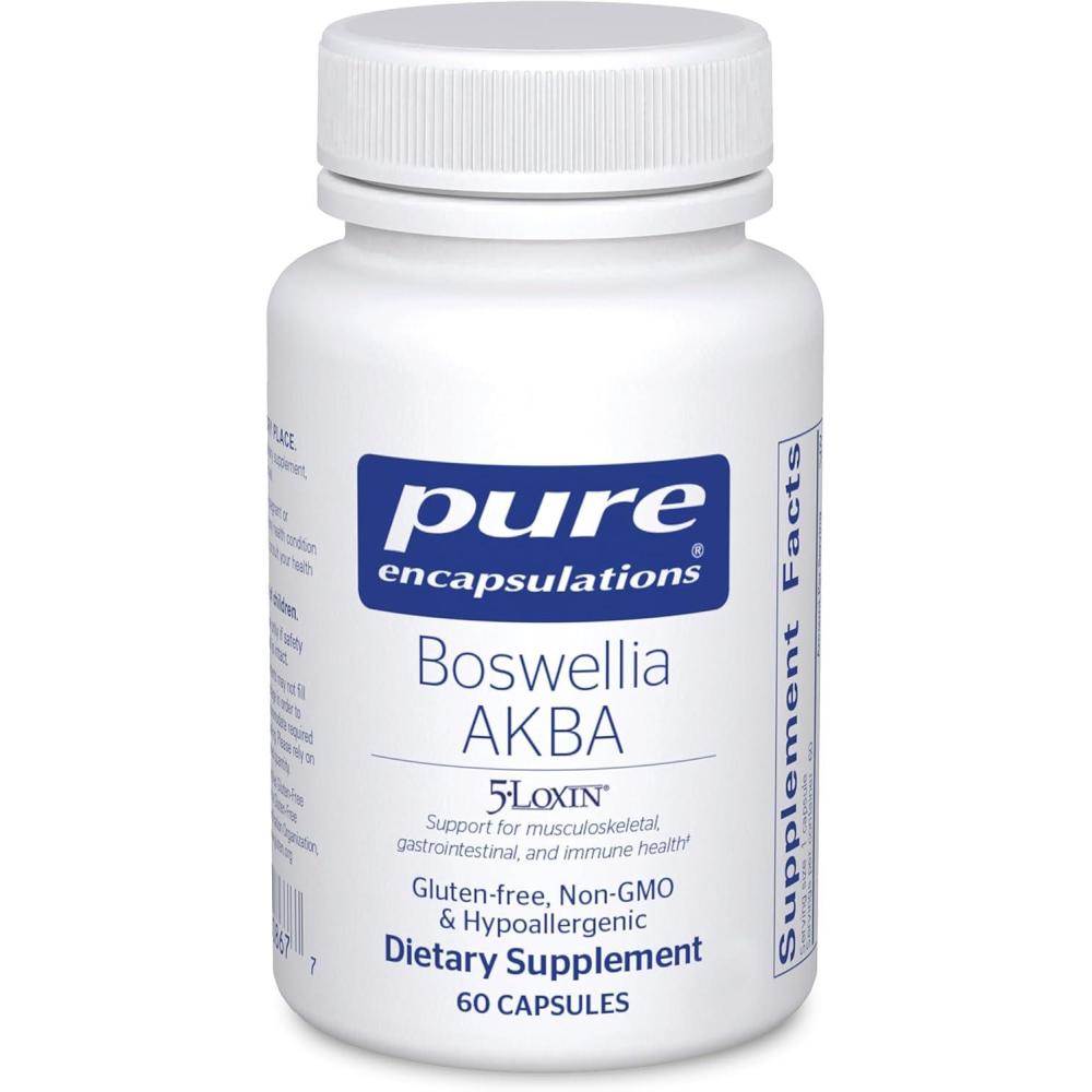 image:imagePure Encapsulations Boswellia AKBA Supports Joint Health Colon Immune System Gastrointestinal Tract amp Cell Health with 5LOXIN Boswellia Extract Vegan amp NonGMO 120 Capsules60 Count Pack of 1