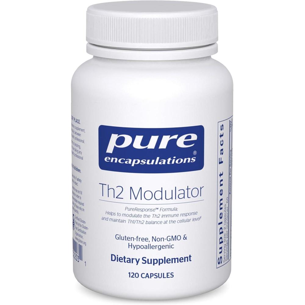 image:imagePure Encapsulations Th2 Modulator Helps to Modulate the Th2 Immune Response and Maintain Th1Th2 Balance 120 Capsules