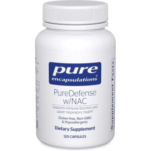 Pure Encapsulations PureDefense with NAC | Enhances First-Line Immune Defense and Upper Respiratory Health | 20 Capsules(120 Count (Pack of 1))