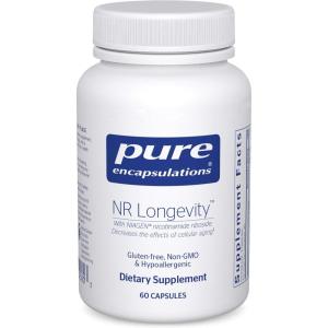 Pure Encapsulations NR Longevity NAD Supplement – Supports Healthy Aging, NAD+ Replenishment, Mitochondrial Function, with NIAGEN – Gluten Free, Non-GMO, Hypoallergenic – 60 Capsules