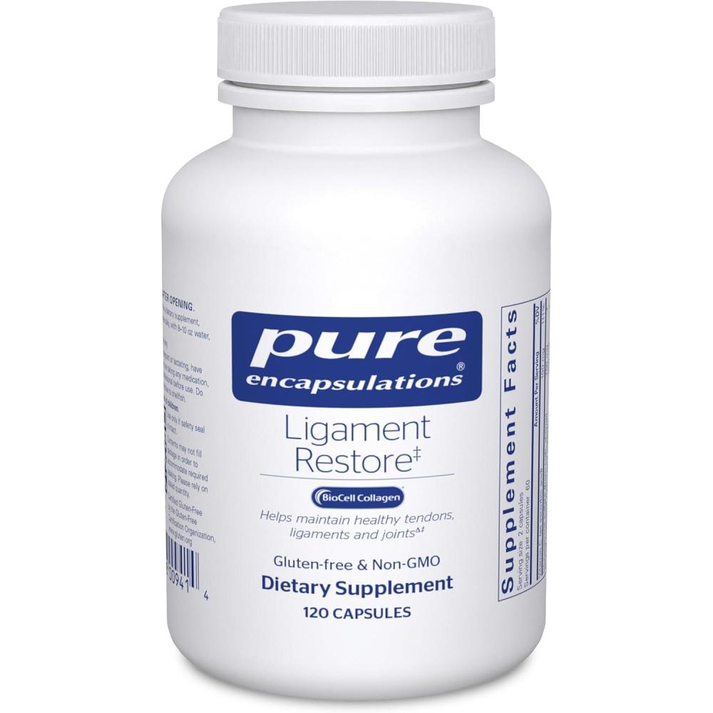 image:imagePure Encapsulations Ligament Restore Dietary Supplement Helps Maintain Healthy Tendons Ligaments and Joints 120 Capsules120 Count Pack of 1