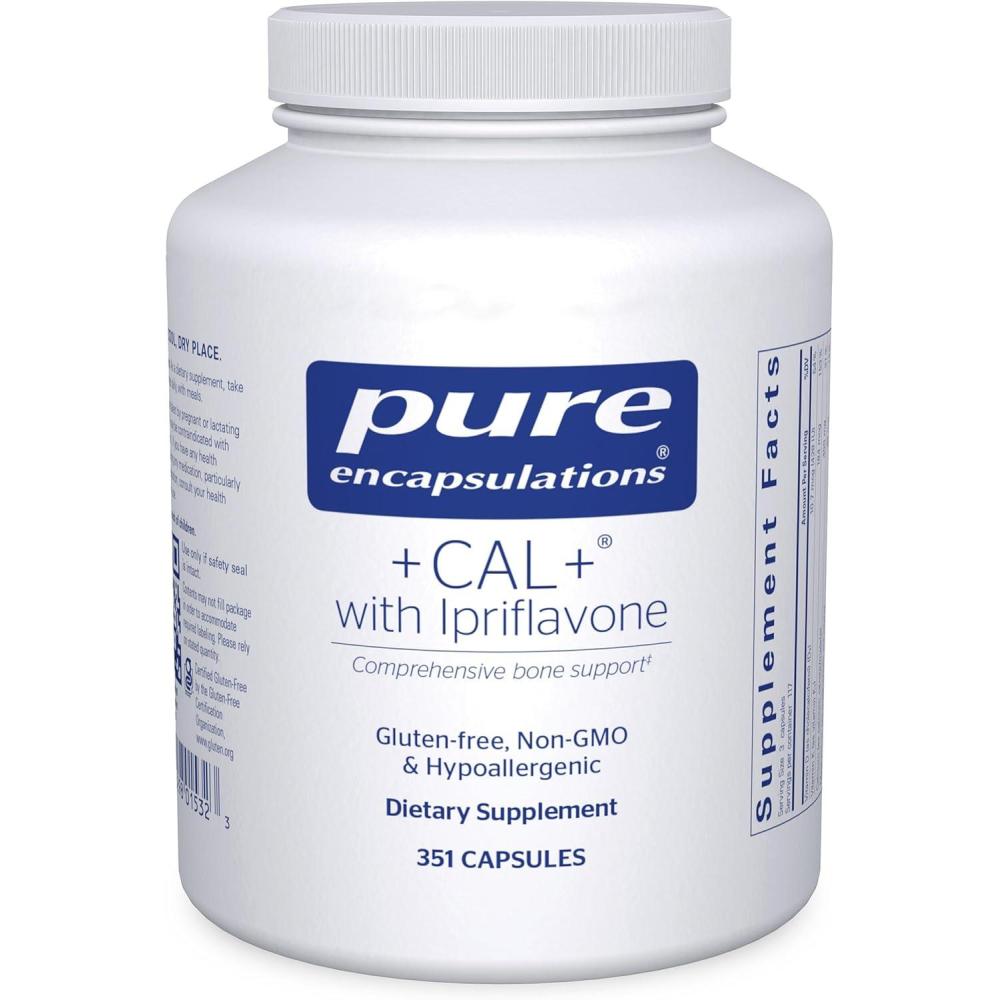 image:imagePure Encapsulations Cal with Ipriflavon Mineral Vitamin and Herbal Supplement to Promote Skeletal Strength 210 Capsules351 Count Pack of 1