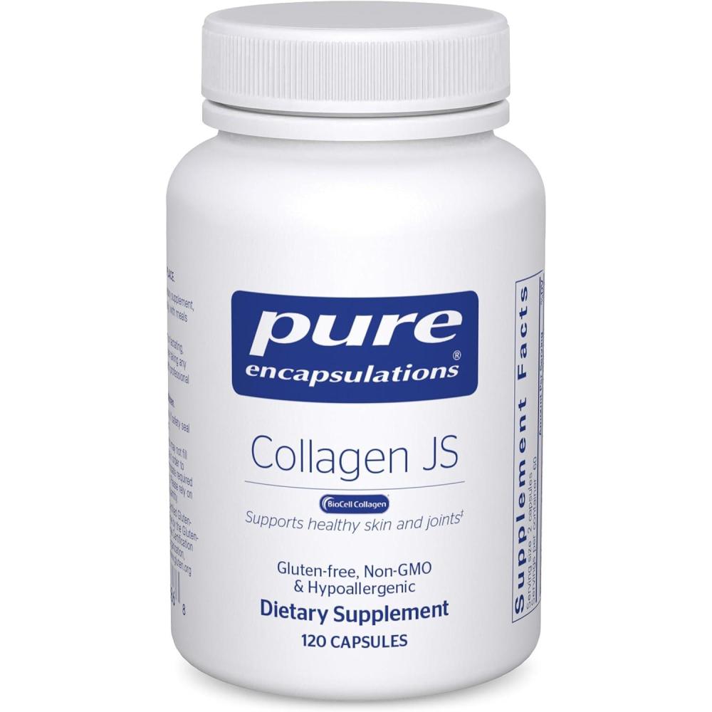 image:imagePure Encapsulations Collagen JS Skin amp Joint Health 1000 mg Hydrolyzed Biocell Collagen Gluten Free amp NonGMO 120 Capsules120 Count Pack of 1