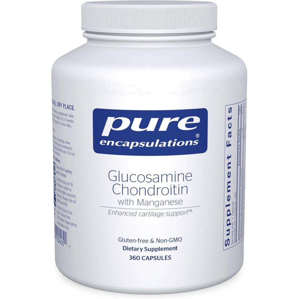 image:imagePure Encapsulations Glucosamine Chondroitin with Manganese Supplement for Joint Support Comfort Mobility Cartilage Integrity and Health and Connective Tissue 360 Capsules360 Count Pack of 1
