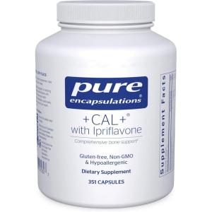 Pure Encapsulations +Cal+ with Ipriflavon | Mineral, Vitamin, and Herbal Supplement to Promote Skeletal Strength | 210 Capsules(351 Count (Pack of 1))