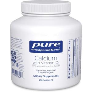 Pure Encapsulations Calcium with Vitamin D3 | Dietary Supplement to Support Bone, Colon, and Cardiovascular Health* | 180 Capsules