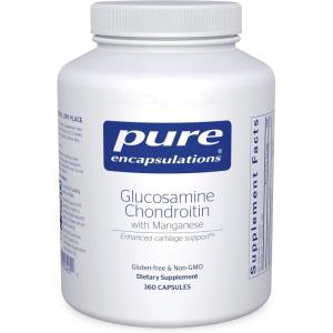 Pure Encapsulations Glucosamine Chondroitin with Manganese | Supplement for Joint Support, Comfort, Mobility, Cartilage Integrity and Health, and Connective Tissue* | 360 Capsules(360 Count (Pack of 1))