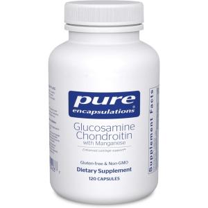Pure Encapsulations Glucosamine Chondroitin with Manganese | Supplement for Joint Support, Comfort, Mobility, Cartilage Integrity and Health, and Connective Tissue* | 360 Capsules(120 Count (Pack of 1))