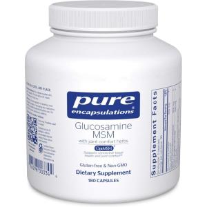 Pure Encapsulations Glucosamine MSM | Supplement for Joint Support, Mobility, Comfort, Cartilage Health, and Connective Tissue* | 360 Capsules(180 Count (Pack of 1))