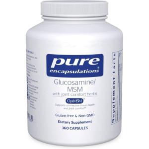 Pure Encapsulations Glucosamine MSM | Supplement for Joint Support, Mobility, Comfort, Cartilage Health, and Connective Tissue* | 360 Capsules(360 Count (Pack of 1))
