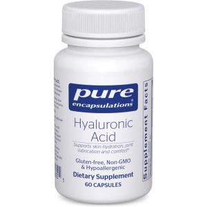 Pure Encapsulations Hyaluronic Acid – for Skin Hydration, Joint Lubrication & Joint Health* – Effective Absorption – Gluten Free – Vegan & Non-GMO – 60 Capsules(60 Count (Pack of 1))